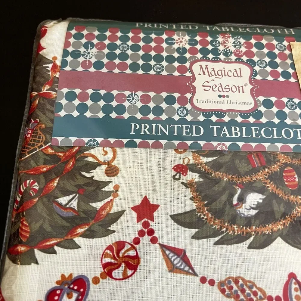 Vintage Magical Season Christmas Tablecloth 70